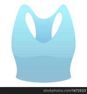 Fitness bra icon. Cartoon of fitness bra vector icon for web design isolated on white background. Fitness bra icon, cartoon style