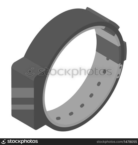 Fitness bracelet icon. Isometric of fitness bracelet vector icon for web design isolated on white background. Fitness bracelet icon, isometric style