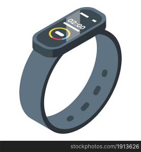 Fitness bracelet icon isometric vector. Smart digital. Watch device. Fitness bracelet icon isometric vector. Smart digital