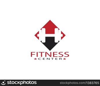 Fitness center logo template