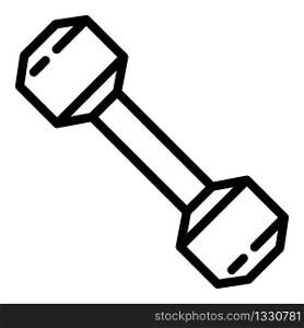Fitness dumbell icon. Outline fitness dumbell vector icon for web design isolated on white background. Fitness dumbell icon, outline style