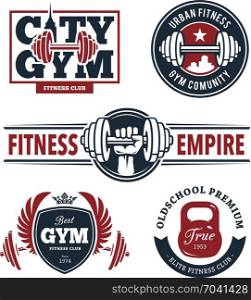 fitness gym logo identity template. fitness gym logo identity template vector