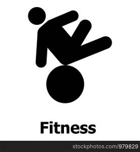 Fitness icon. Simple illustration of fitness vector icon for web. Fitness icon, simple style