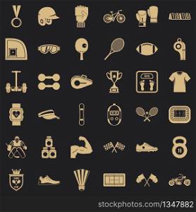 Fitness life icons set. Simple style of 36 fitness life vector icons for web for any design. Fitness life icons set, simple style