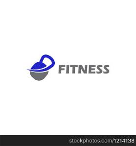 Fitness logo design. Gymnastic logo template. Body building logo concept. Sport and recreation logo for club or business.