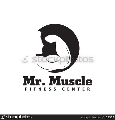 Fitness logo design template vector isolated illustration