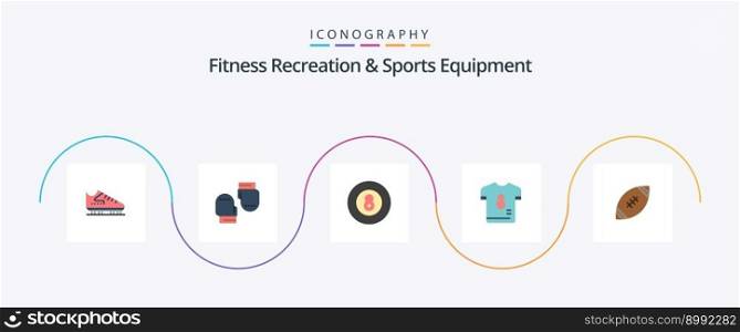 Fitness Recreation And Sports Equipment Flat 5 Icon Pack Including soccer. p. protective. kit. sport