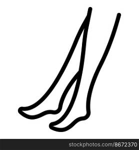 Fitness woman leg icon outline vector. Stocking varicose. Blood circulation. Fitness woman leg icon outline vector. Stocking varicose