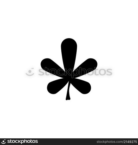 Five Leaf Clover, Lucky Irish Plant. Flat Vector Icon illustration. Simple black symbol on white background. Five Leaf Clover, Lucky Irish Plant sign design template for web and mobile UI element. Five Leaf Clover, Lucky Irish Plant. Flat Vector Icon illustration. Simple black symbol on white background. Five Leaf Clover, Lucky Irish Plant sign design template for web and mobile UI element.