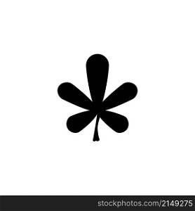 Five Leaf Clover, Lucky Irish Plant. Flat Vector Icon illustration. Simple black symbol on white background. Five Leaf Clover, Lucky Irish Plant sign design template for web and mobile UI element. Five Leaf Clover, Lucky Irish Plant. Flat Vector Icon illustration. Simple black symbol on white background. Five Leaf Clover, Lucky Irish Plant sign design template for web and mobile UI element.