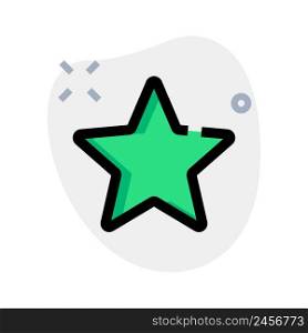 Five pointer favorite shar shape logotype on web browser