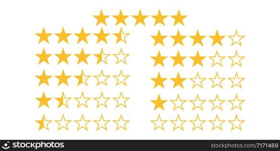 five star vector illustration quality rating white background