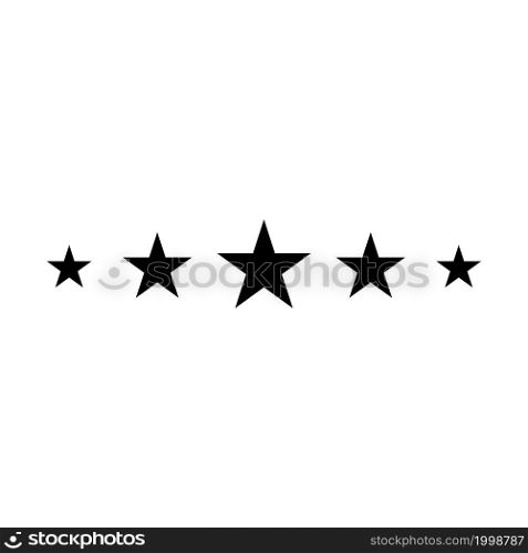 five stars icon vector illustration