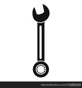 Fix wrench icon. Simple illustration of fix wrench vector icon for web design isolated on white background. Fix wrench icon, simple style