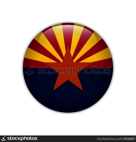 Flag Arizona button