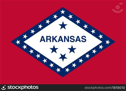 Flag Arkansas vector illustration symbol national country icon. Freedom nation flag Arkansas independence patriotism celebration design government international official symbolic object culture