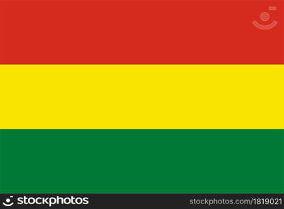 Flag Bolivia vector illustration symbol national country icon. Freedom nation flag Bolivia independence patriotism celebration design government international official symbolic object culture