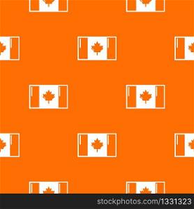 Flag canada pattern vector orange for any web design best. Flag canada pattern vector orange