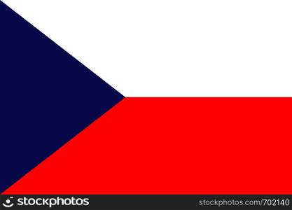 Flag Czech Republic in flat design. Flag Czech Republic background. Eps10. Flag Czech Republic in flat design. Flag Czech Republic background.