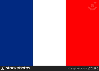 Flag France in flat design. Flag France background. Eps10. Flag France in flat design. Flag France background