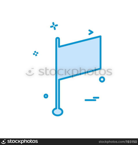 Flag icon design vector