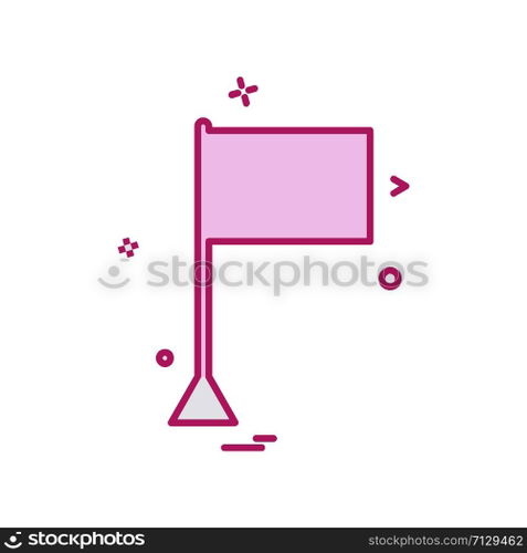 Flag icon design vector