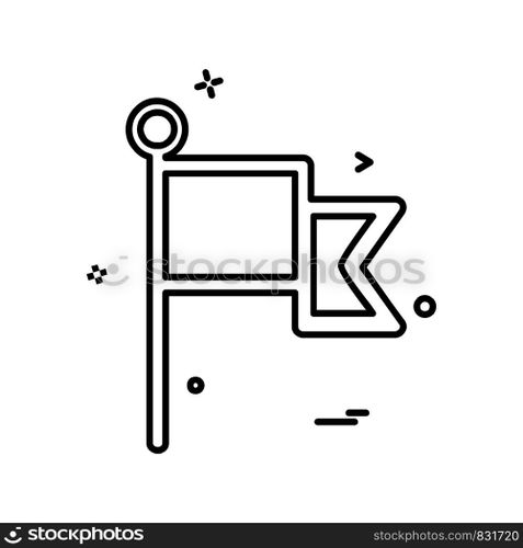 Flag icon design vector 