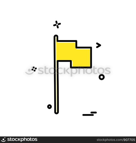 Flag icon design vector