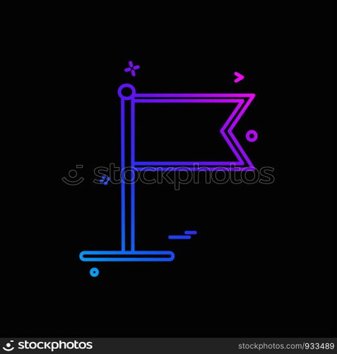 Flag icon design vector