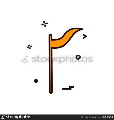 Flag icon design vector