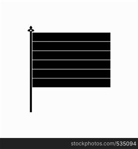 Flag icon in simple style on a white background. Flag icon in simple style