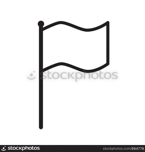 flag icon on white background. flat style. flag icon for your web site design, logo, app, UI. simple flag symbol. line flag sign.