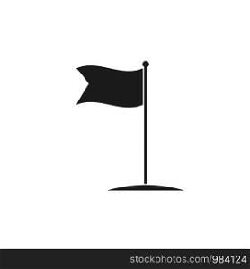 Flag icon sign isolated on white back. Flag icon sign