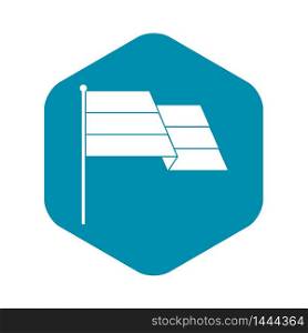 Flag icon. Simple illustration of flag vector icon for web. Flag icon, simple style