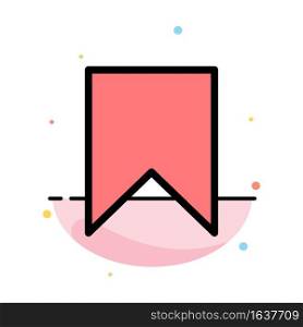 Flag, Instagram, Interface, Save, Tag Abstract Flat Color Icon Template
