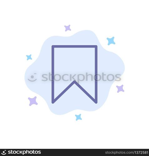 Flag, Instagram, Interface, Save, Tag Blue Icon on Abstract Cloud Background