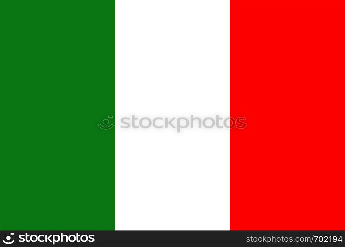 Flag Italy in flat design. Flag Italy background. Eps10. Flag Italy in flat design. Flag Italy background