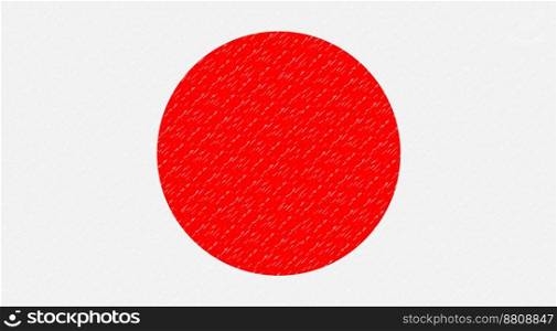 Flag japan. Country banner symbol, national state, patriotic element, japanese nation, vector illustration. Flag japan