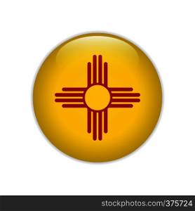 Flag New Mexico button