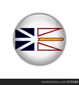 Flag Newfoundland and Labrador button