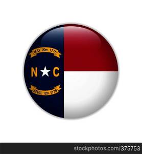 Flag North Carolina button