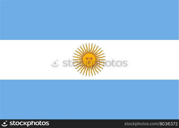 Flag of Argentina. Flag of Argentina National symbol. Vector illustration