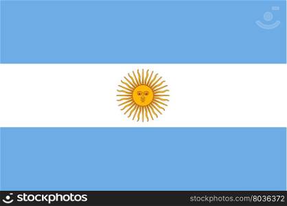 Flag of Argentina. Flag of Argentina National symbol. Vector illustration