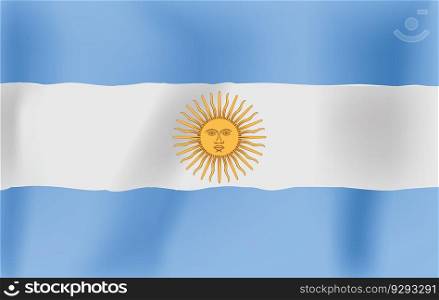 flag of Argentina with central sun. flag of Argentina with central sun-