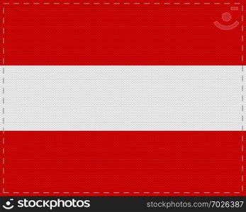 Flag of Austria on cloth