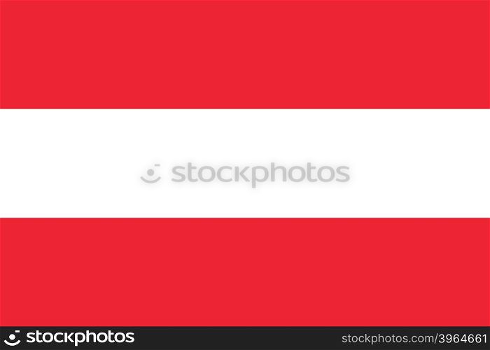 Flag of Austria. Vector icon