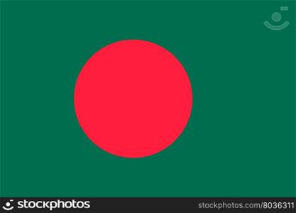 Flag of Bangladesh. Flag of Bangladesh National symbol. Vector illustration