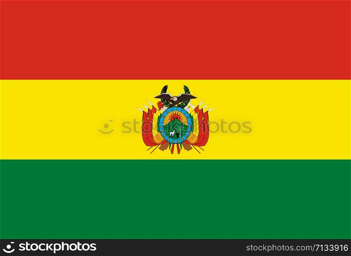 Flag of Bolivia Vector illustration eps 10.. Flag of Bolivia Vector illustration eps 10