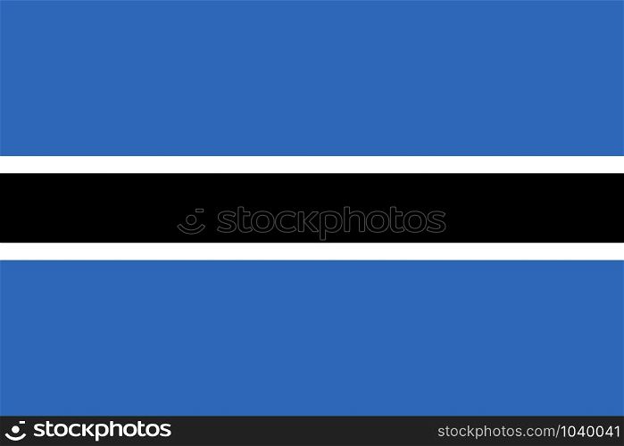 Flag of Botswana Vector illustration eps 10.. Flag of Botswana Vector illustration eps 10