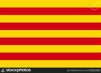Flag of Catalonia Republic official. Flag of Catalonia
